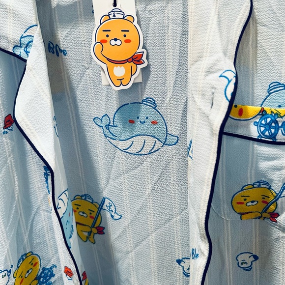 Lowest price! KAKAO FRIENDS Marine Blue PAJAMAS ONE SIZE. - Picture 10 of 11